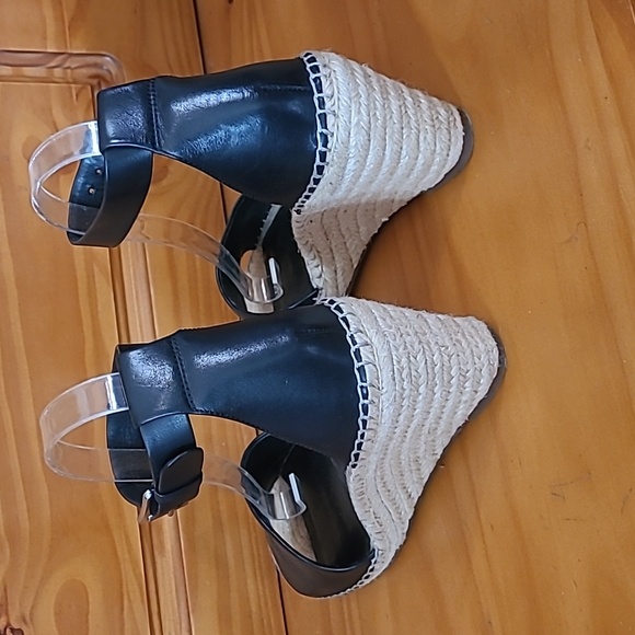 Vince Camuto Soft Leather Espadrille Wedge Sandals - Picture 7 of 11